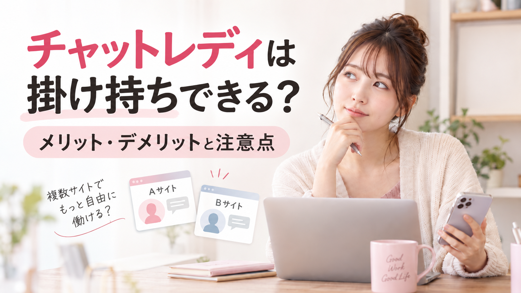 チャットレディ　掛け持ち
